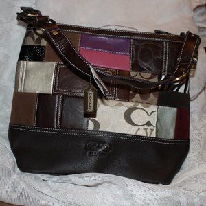 NWT Coach Patchwork Shoulderbag